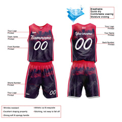 Custom Sunset Coast Basketball Jersey Uniform Suit Printed Your Logo Name Number