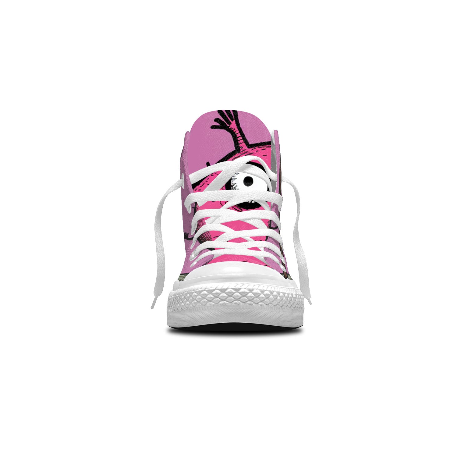 Adorable Oink: Step into Cuteness with our Mid-Top Canvas Shoes featuring Playful Piglet Drawings – Fun Fashion for Men and Women