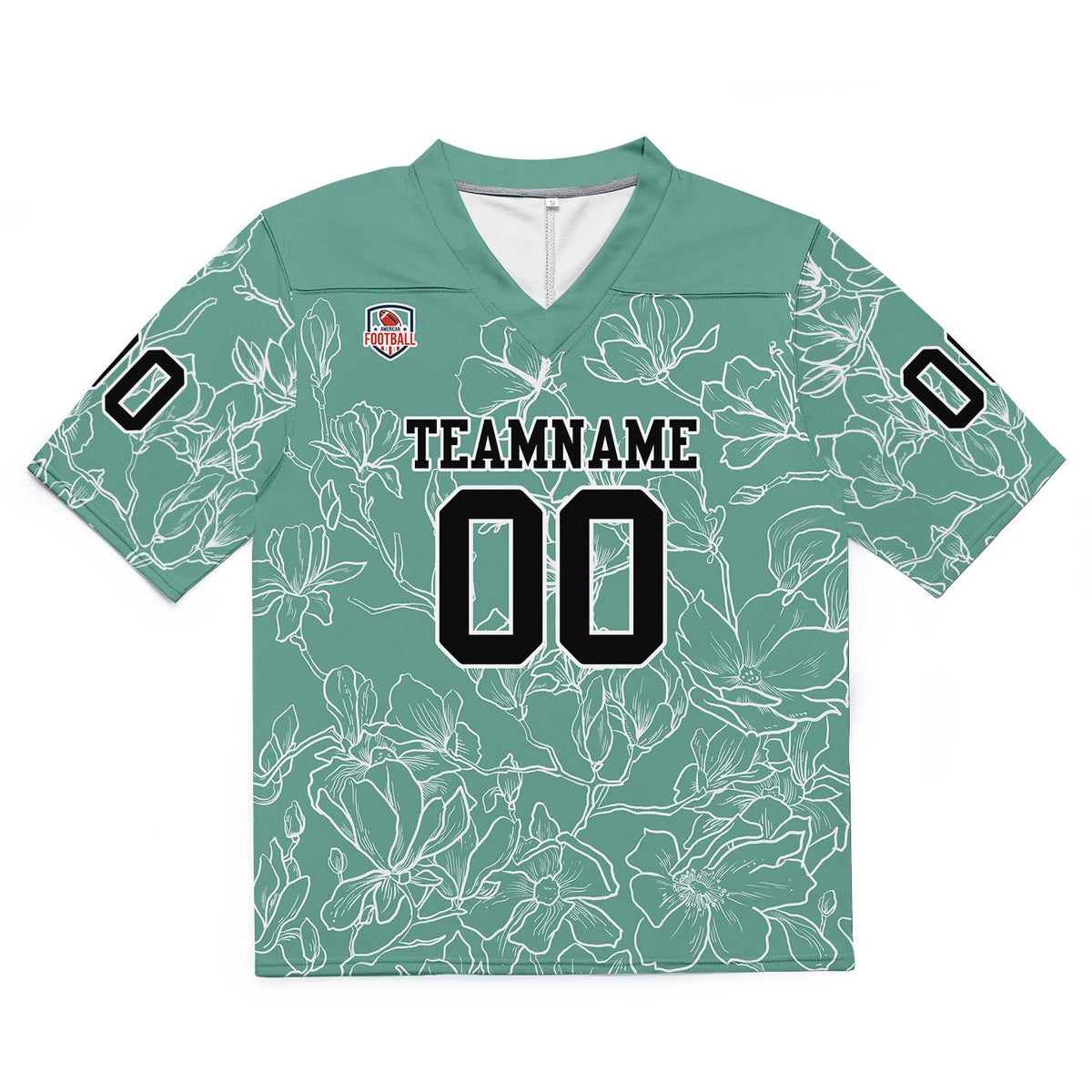 Custom Football Jersey Shirt Personalized Stitched Printed Team Name Number Grayish green