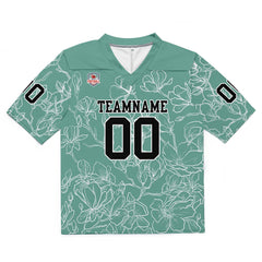 Custom Football Jersey Shirt Personalized Stitched Printed Team Name Number Grayish green