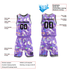 Custom Lavender Basketball Jersey Uniform Suit Printed Your Logo Name Number