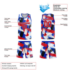Custom Royal Red Basketball Jersey Uniform Suit Printed Your Logo Name Number