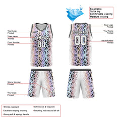 Custom Serpentine Basketball Jersey Uniform Suit Printed Your Logo Name Number