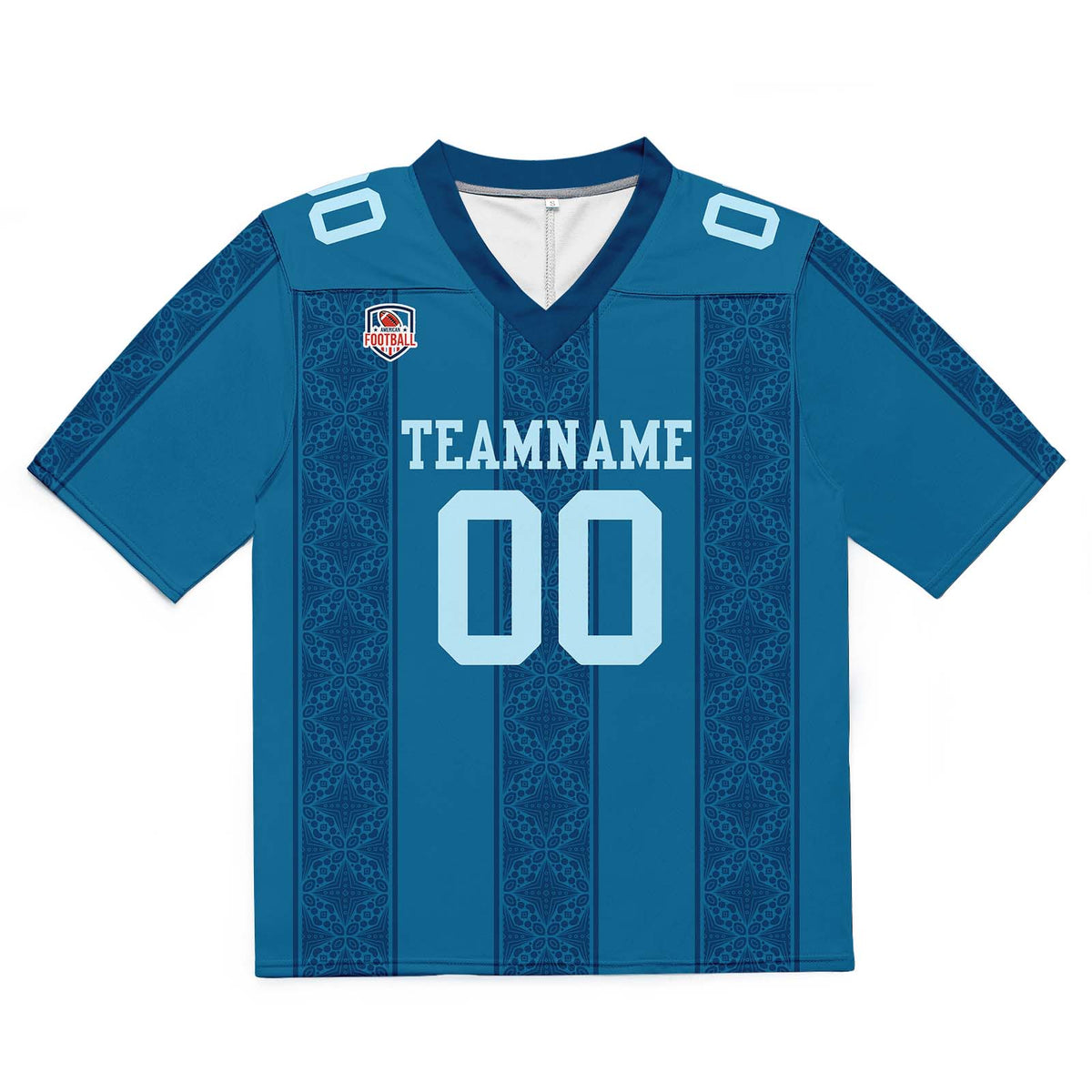 Custom Football Jersey Shirt Personalized Stitched Printed Team Name Number Navy