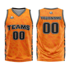 Custom Broken Orange Basketball Jersey Uniform Suit Printed Your Logo Name Number