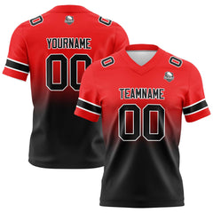 Custom Gradient Football Jerseys Personalized Name Number Logo for Adults Kids & Teams