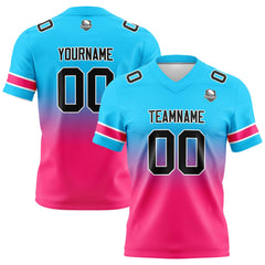 Custom Gradient Football Jerseys Personalized Name Number Logo for Adults Kids & Teams