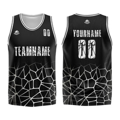 Custom Black White Basketball Jersey Uniform Suit Printed Your Logo Name Number