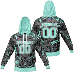 Custom Gradient Hoodie For Man Woman Girl Boy Print Your Logo Name Number