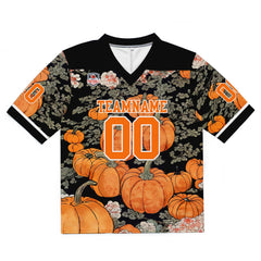Custom Football Jersey Shirt Personalized Stitched Printed Team Name Number Black