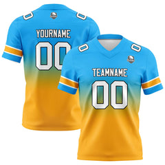 Custom Gradient Football Jerseys Personalized Name Number Logo for Adults Kids & Teams