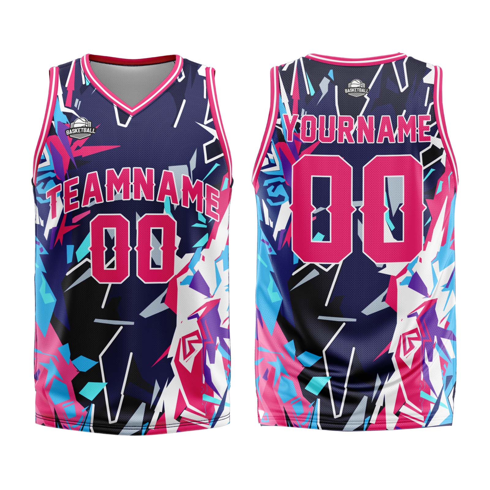 Custom Broken Red Basketball Jersey Uniform Suit Printed Your Logo Name Number