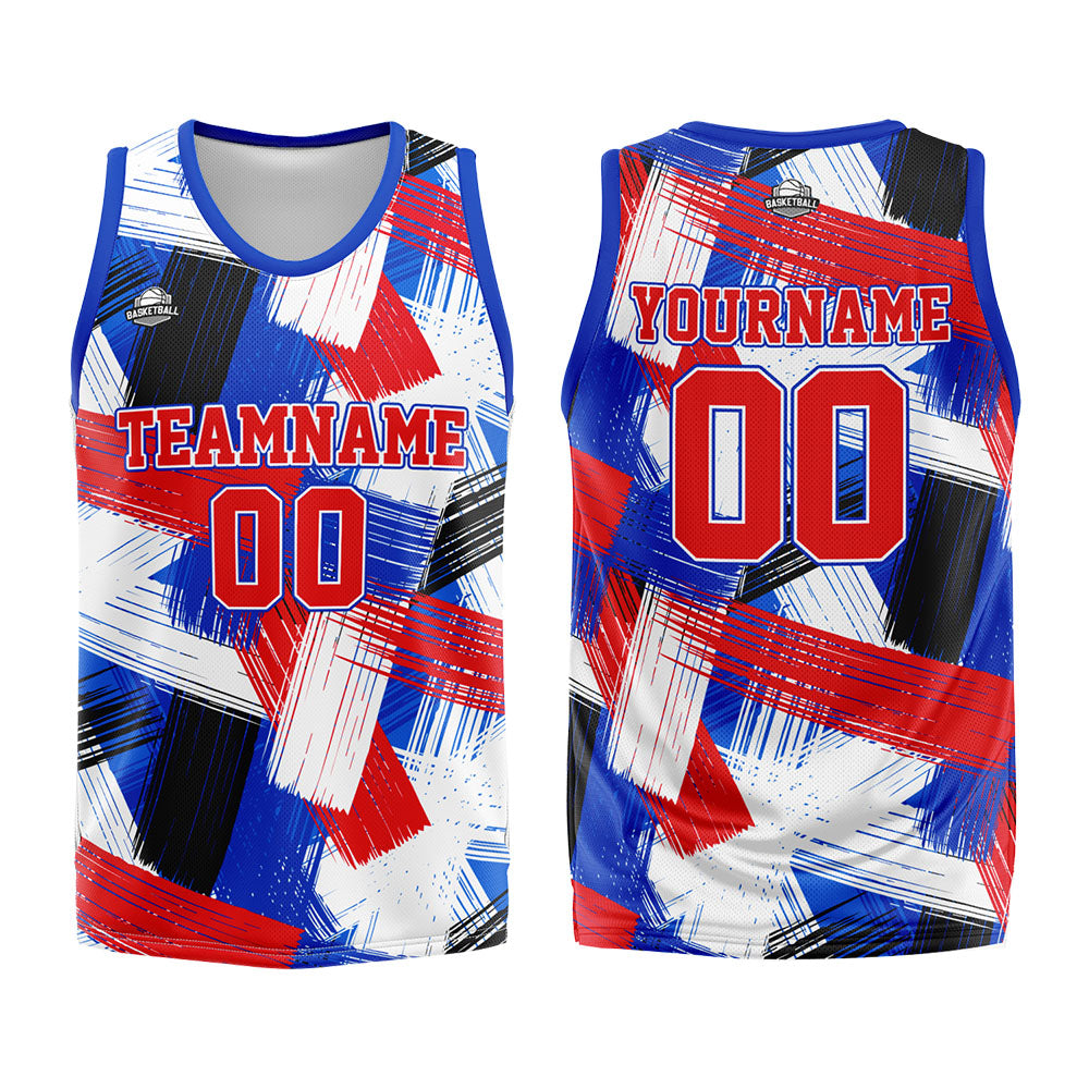 Custom Royal Red Basketball Jersey Uniform Suit Printed Your Logo Name Number