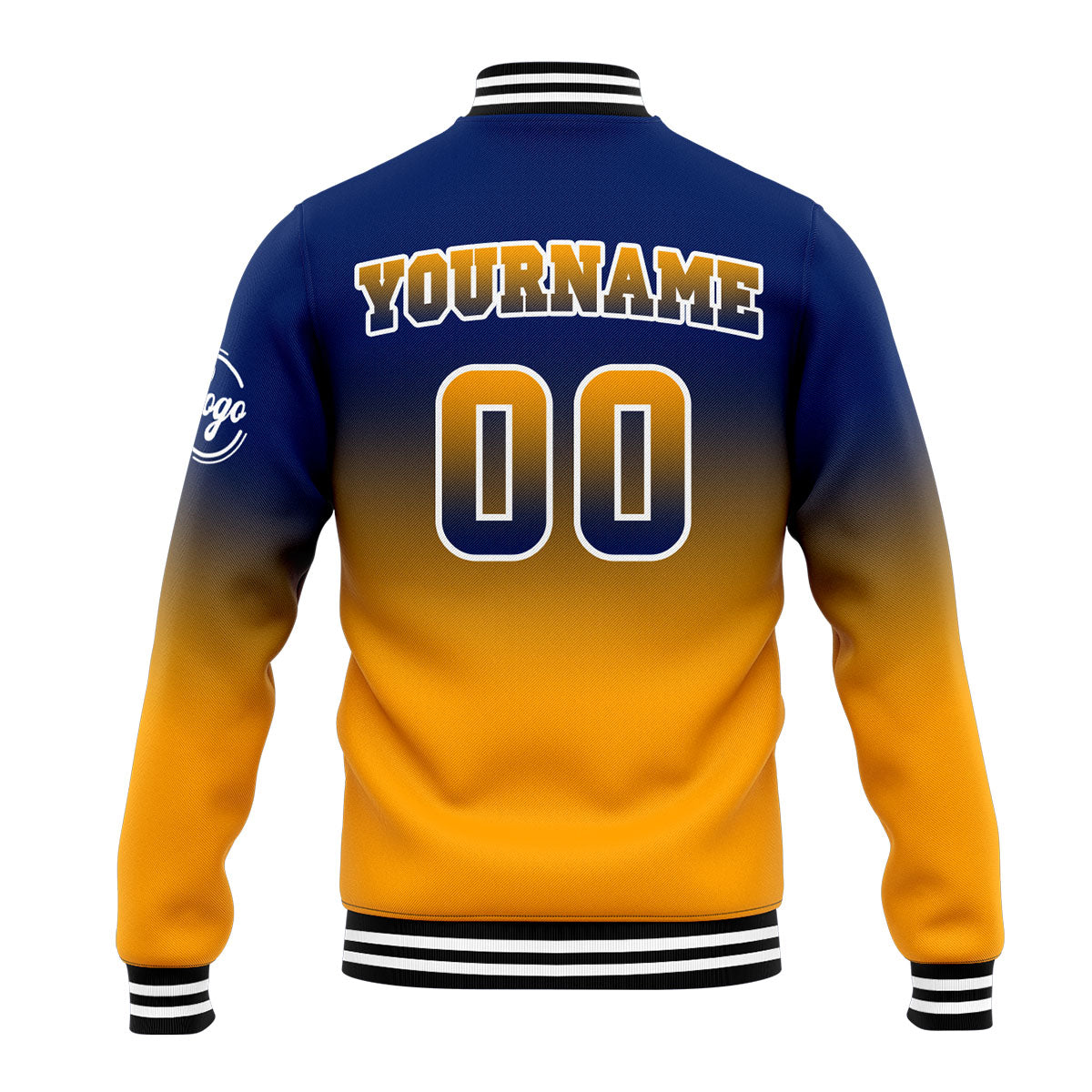 Custom Varsity Jacket Letterman jacket for Men, Women and Youth Navy&Orange