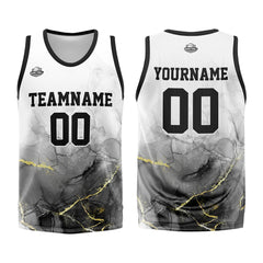 Custom Black White Basketball Jersey Uniform Suit Printed Your Logo Name Number