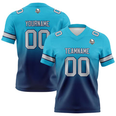 Custom Gradient Football Jerseys Personalized Name Number Logo for Adults Kids & Teams
