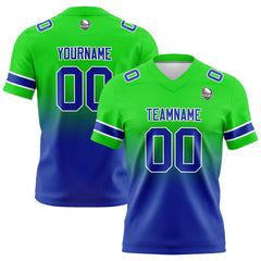 Custom Gradient Football Jerseys Personalized Name Number Logo for Adults Kids & Teams