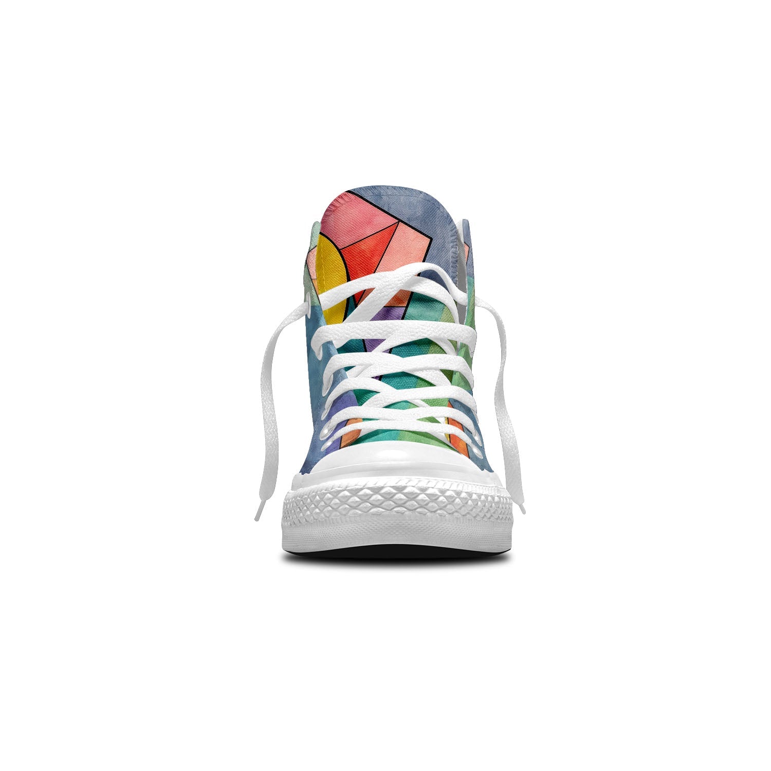 Feline Fantasia: Unleash Your Creative Side with Central-High Canvas Shoes - Unisex Fashion Adorned with the Captivating Grace of Artistic Cat Prints