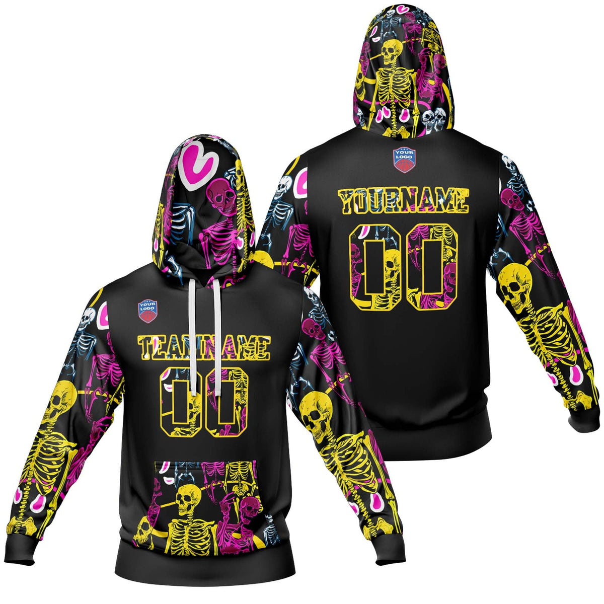 Custom Gradient Hoodie For Man Woman Girl Boy Print Your Logo Name Number