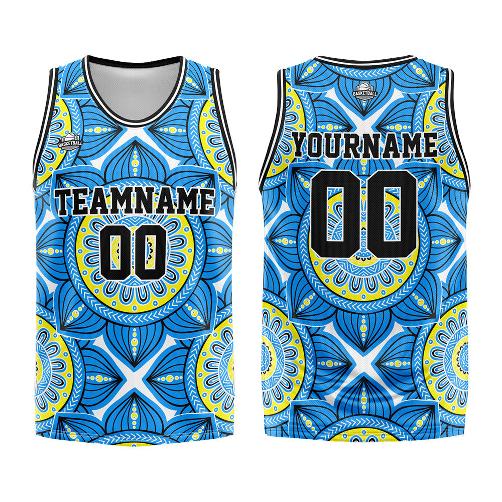 Custom Blue Basketball Jersey Uniform Suit Printed Your Logo Name Number