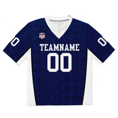 Custom Football Jersey Shirt Personalized Stitched Printed Team Name Number Royal