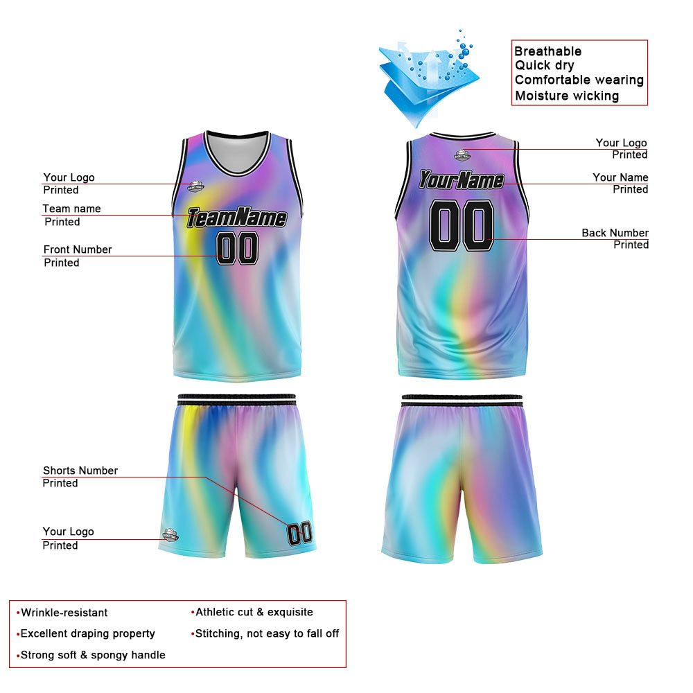Custom Aurora Basketball Jersey Uniform Suit Printed Your Logo Name Number