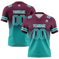 Custom Gradient Football Jerseys Personalized Name Number Logo for Adults Kids & Teams