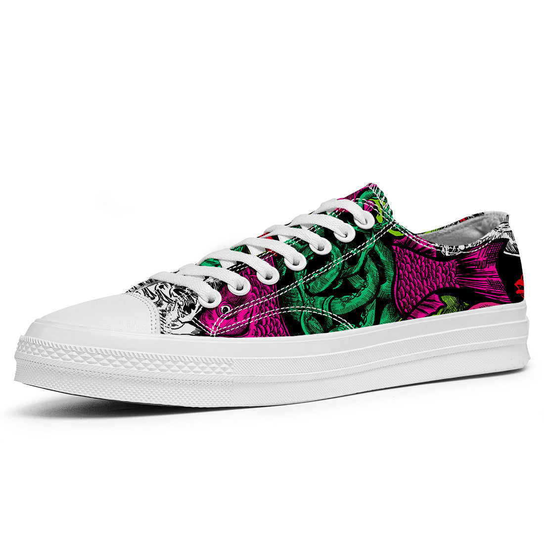 Highlight Your Fashion With Men's and Women's Low-Top Canvas Shoes  Fish