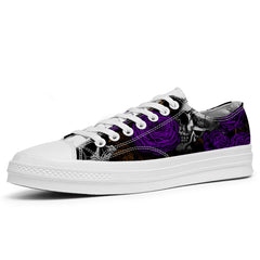 Highlight Your Fashion With Men's and Women's Low-Top Canvas Shoes Skeleton