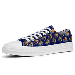 Highlight Your Fashion With Men's and Women's Low-Top Canvas Shoes Lion
