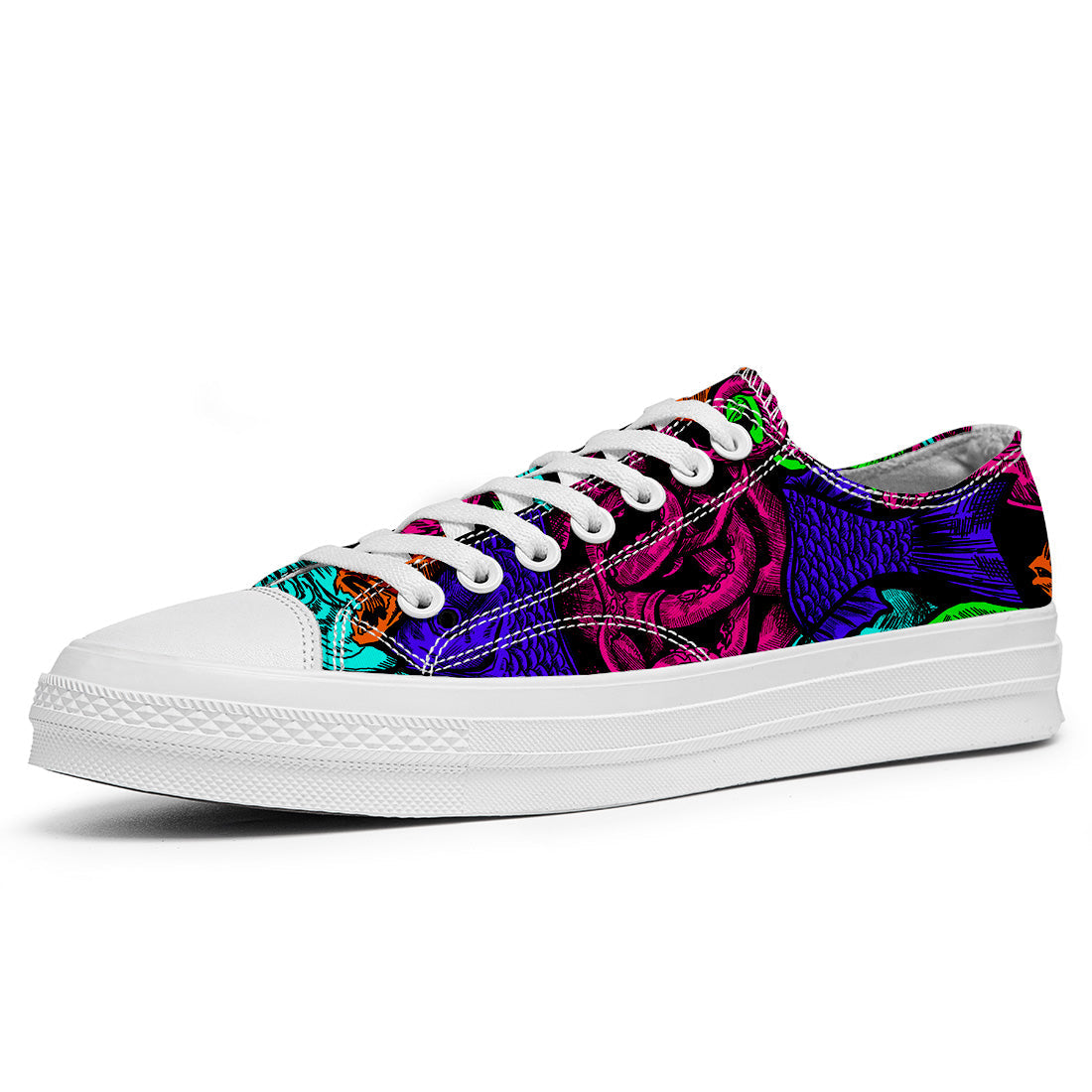 Highlight Your Fashion With Men's and Women's Low-Top Canvas Shoes  Fish