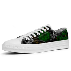 Highlight Your Fashion With Men's and Women's Low-Top Canvas Shoes Skeleton