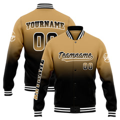 Custom Varsity Jacket Letterman jacket for Men, Women and Youth Gold&Black