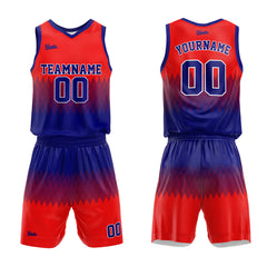 Custom Royal Red Basketball Jersey Uniform Suit Printed Your Logo Name Number