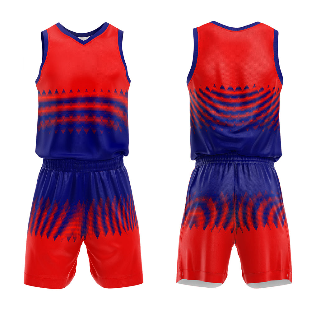 Custom Royal Red Basketball Jersey Uniform Suit Printed Your Logo Name Number