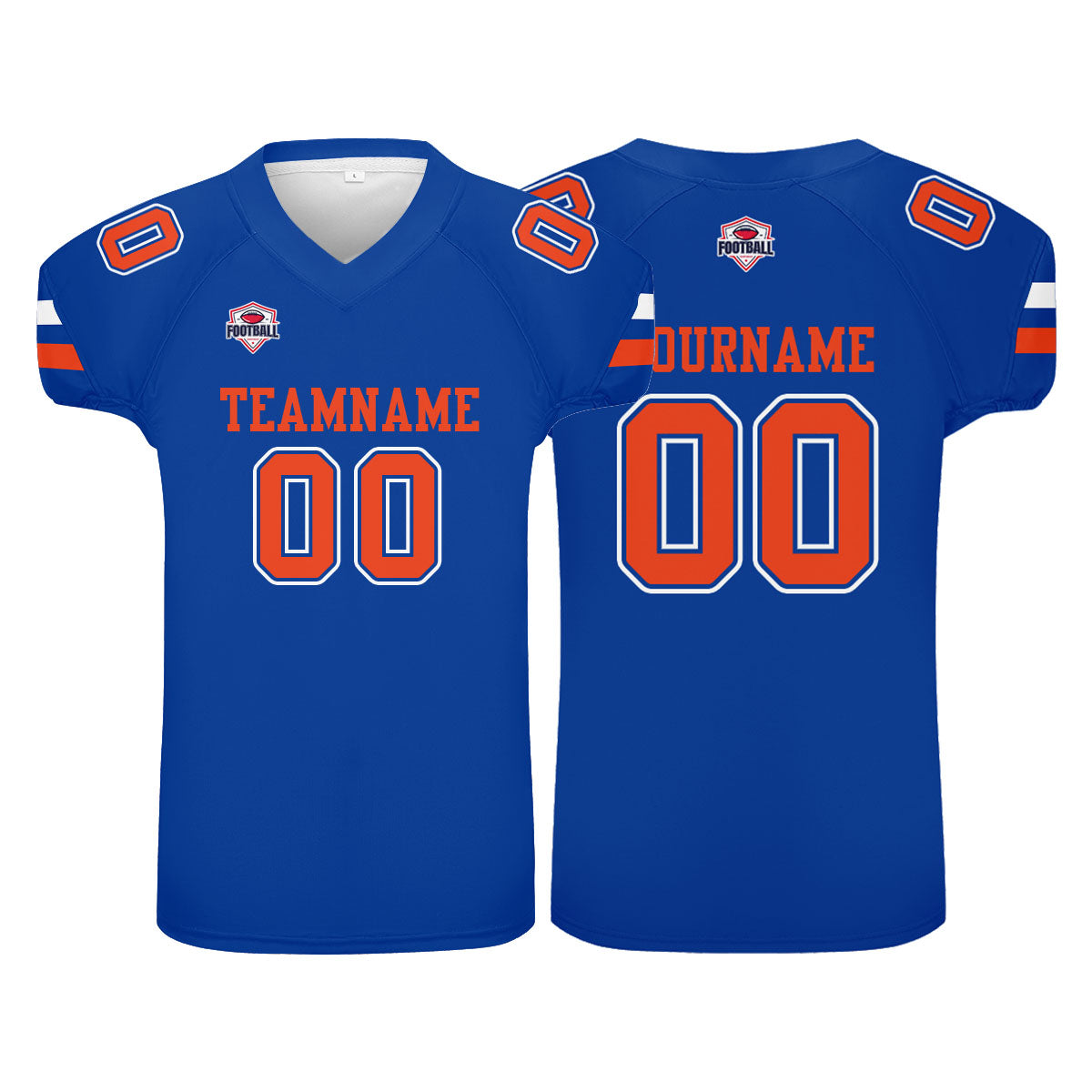 Custom Football Jersey Shirt Personalized Printed Team Name Number