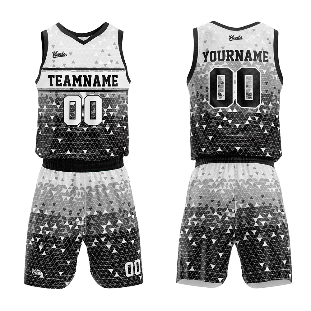 Custom Black Basketball Jersey Uniform Suit Printed Your Logo Name Number