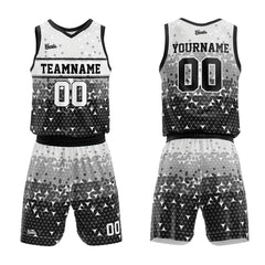 Custom Black Basketball Jersey Uniform Suit Printed Your Logo Name Number
