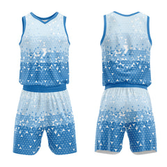 Custom Blue Basketball Jersey Uniform Suit Printed Your Logo Name Number