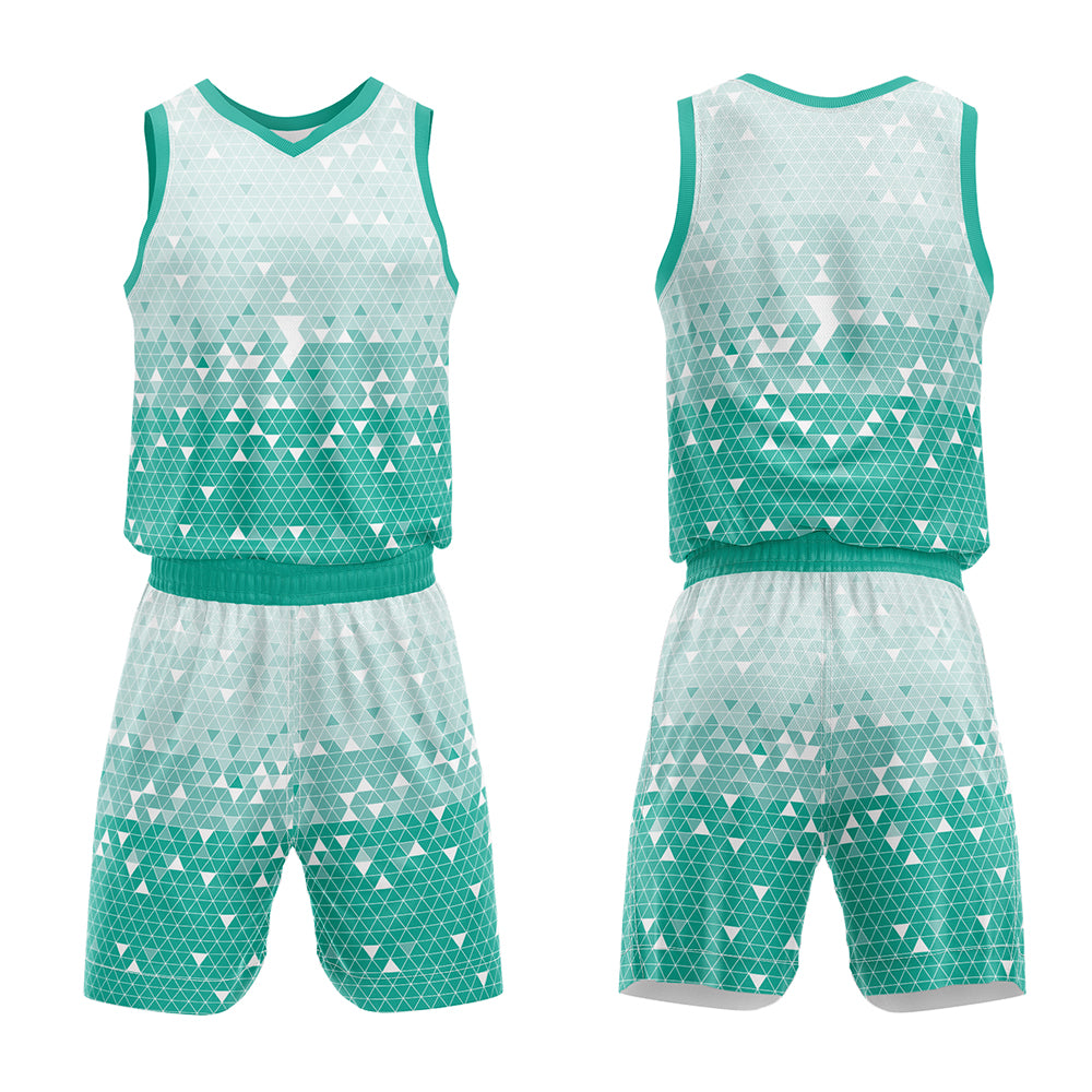 Custom Green Basketball Jersey Uniform Suit Printed Your Logo Name Number