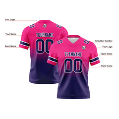 Custom Gradient Football Jerseys Personalized Name Number Logo for Adults Kids & Teams