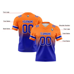 Custom Gradient Football Jerseys Personalized Name Number Logo for Adults Kids & Teams