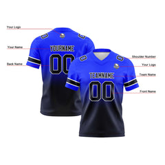 Custom Gradient Football Jerseys Personalized Name Number Logo for Adults Kids & Teams