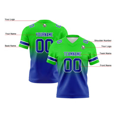 Custom Gradient Football Jerseys Personalized Name Number Logo for Adults Kids & Teams