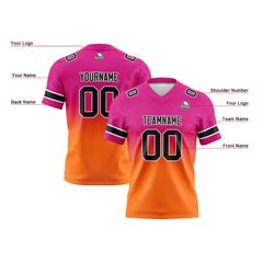 Custom Gradient Football Jerseys Personalized Name Number Logo for Adults Kids & Teams