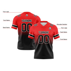 Custom Gradient Football Jerseys Personalized Name Number Logo for Adults Kids & Teams