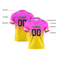 Custom Gradient Football Jerseys Personalized Name Number Logo for Adults Kids & Teams