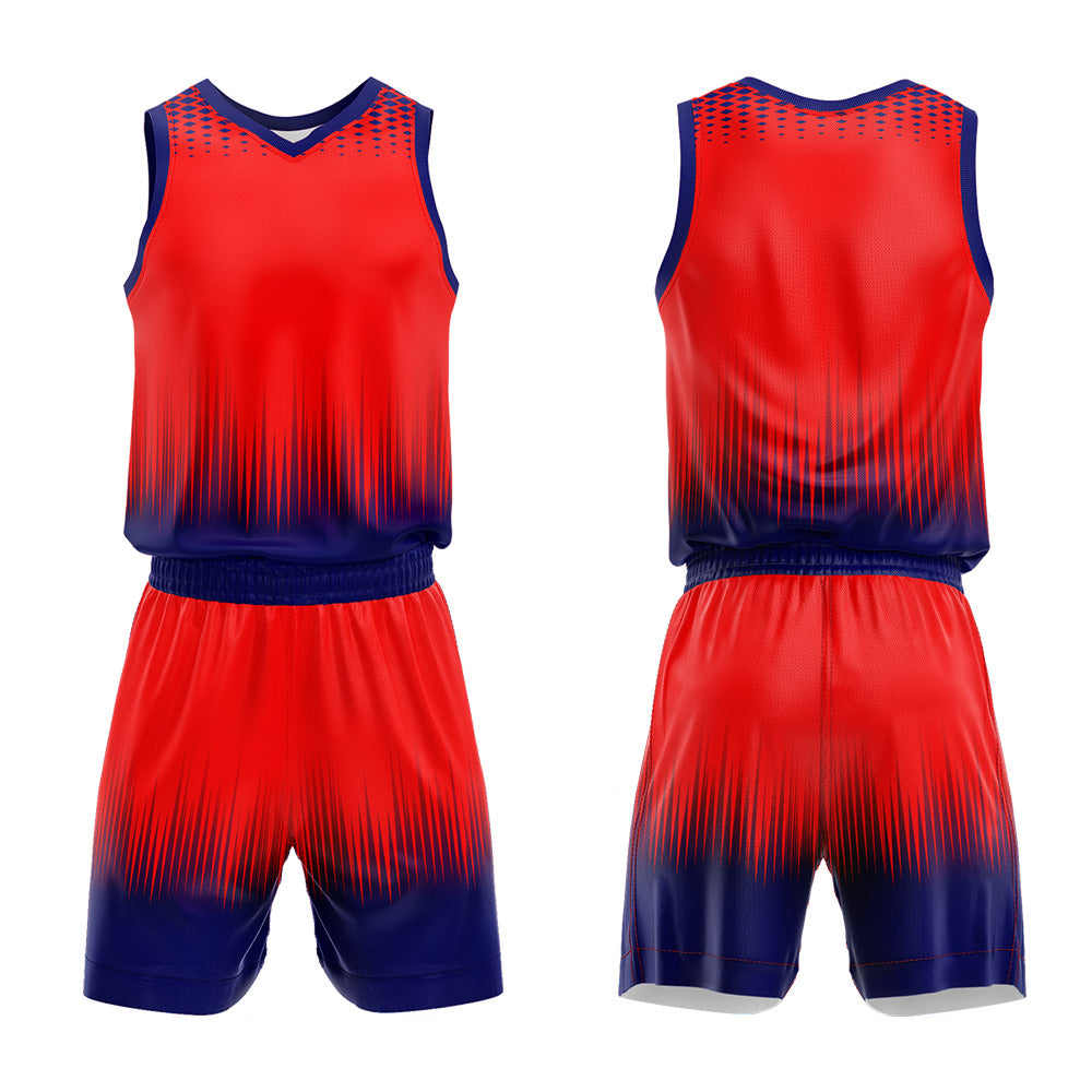 Custom Red Navy Basketball Jersey Uniform Suit Printed Your Logo Name Number