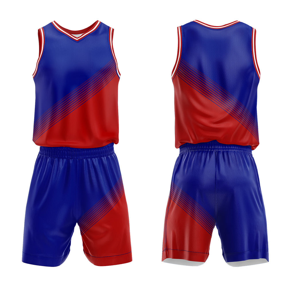 Custom Royal Red Basketball Jersey Uniform Suit Printed Your Logo Name Number