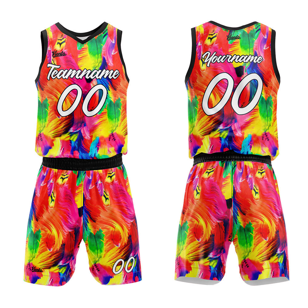 Custom Feather Basketball Jersey Uniform Suit Printed Your Logo Name Number